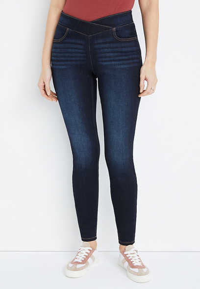m jeans by maurices™ Cool Comfort Plunge Pull On Jegging