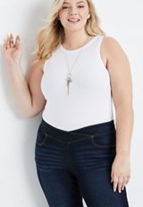 Plus Size m jeans by maurices&trade; Cool Comfort Crossover High Rise Pull On Super Skinny Jean, , small