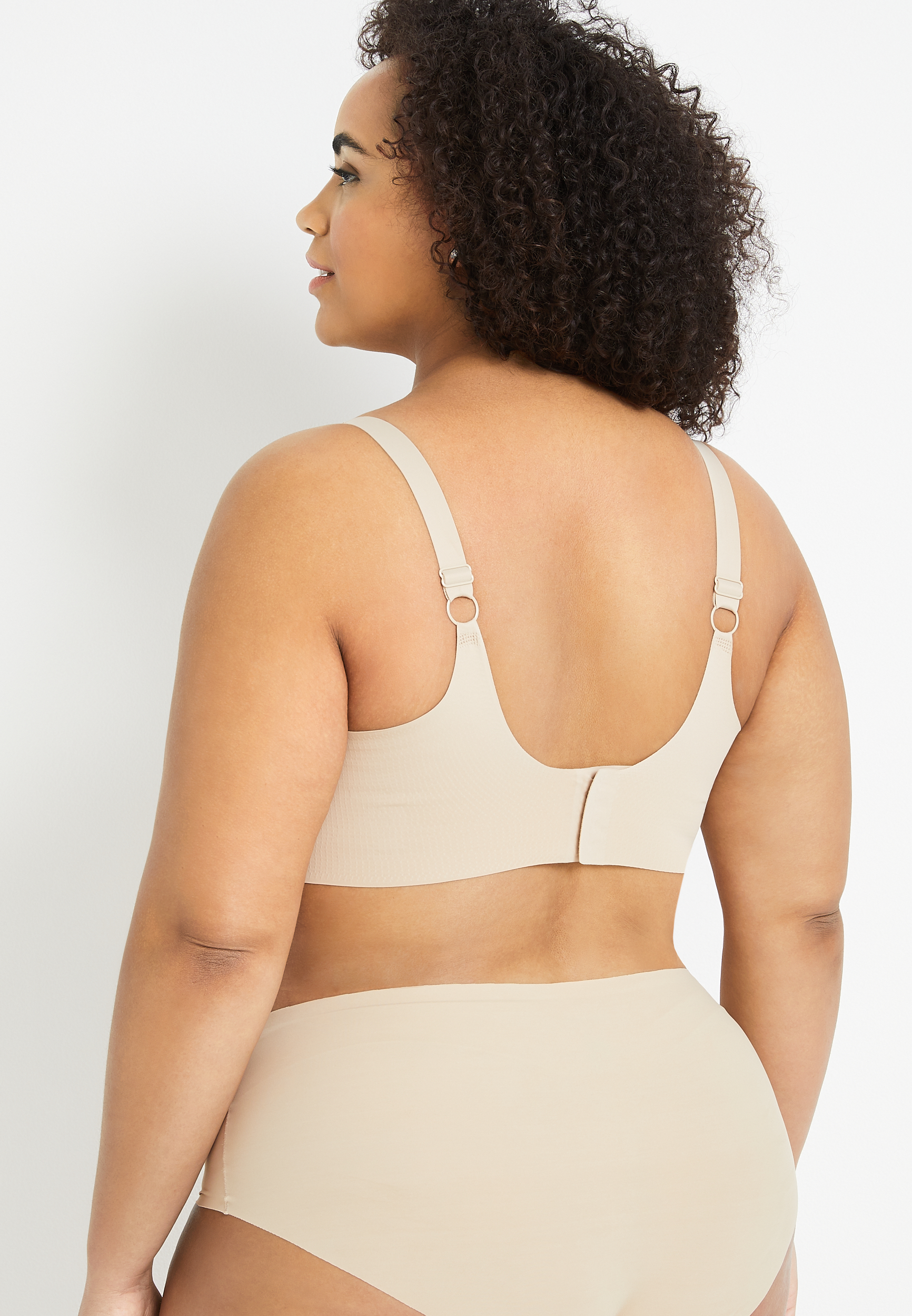 Invisibliss Back Clasp Bralette, BEIGE, large