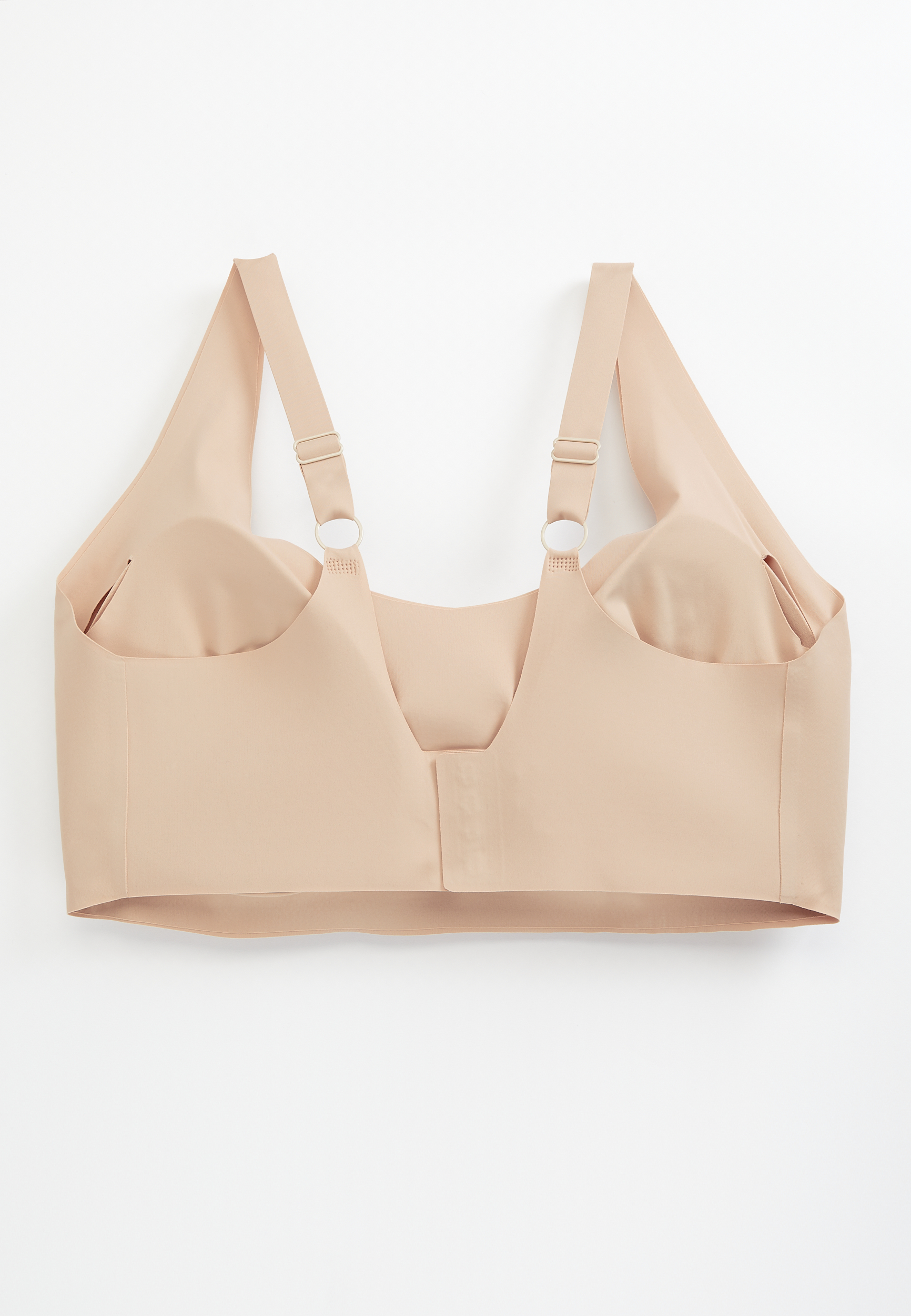 Invisibliss Back Clasp Bralette, BEIGE, large
