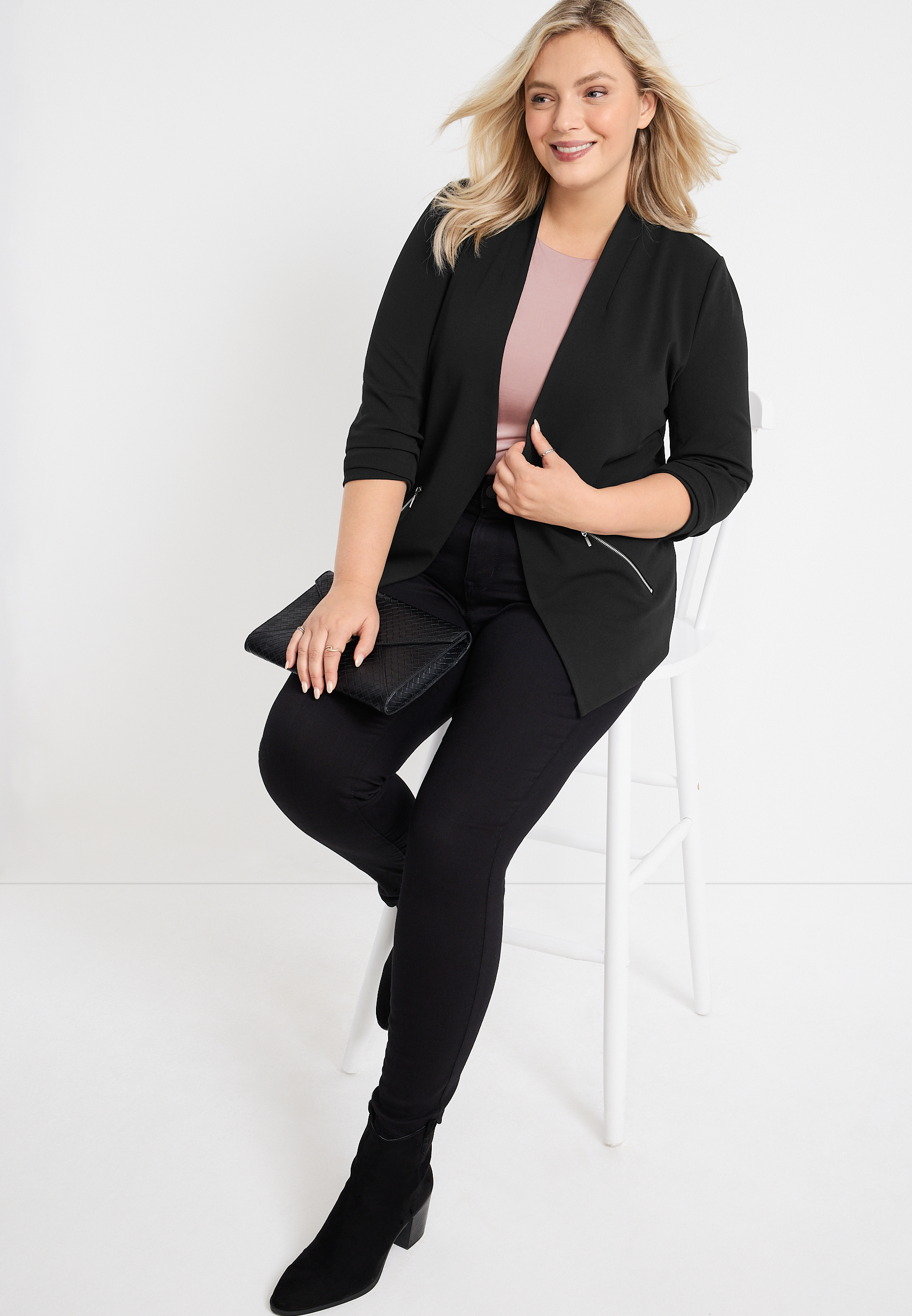 Plus Size Ever Go Blazer, C106, large