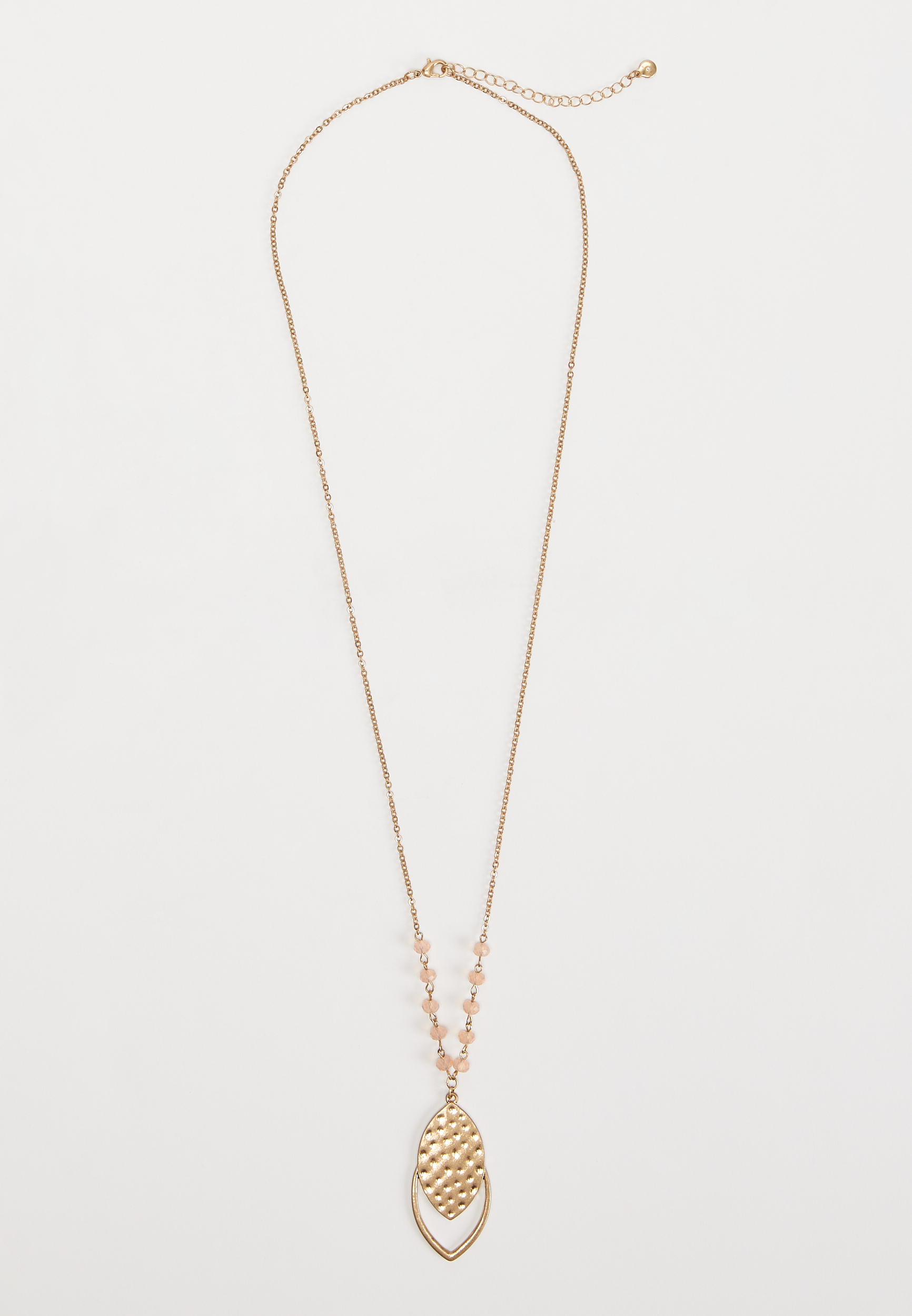 Gold Double Teardrop Pendant Necklace maurices