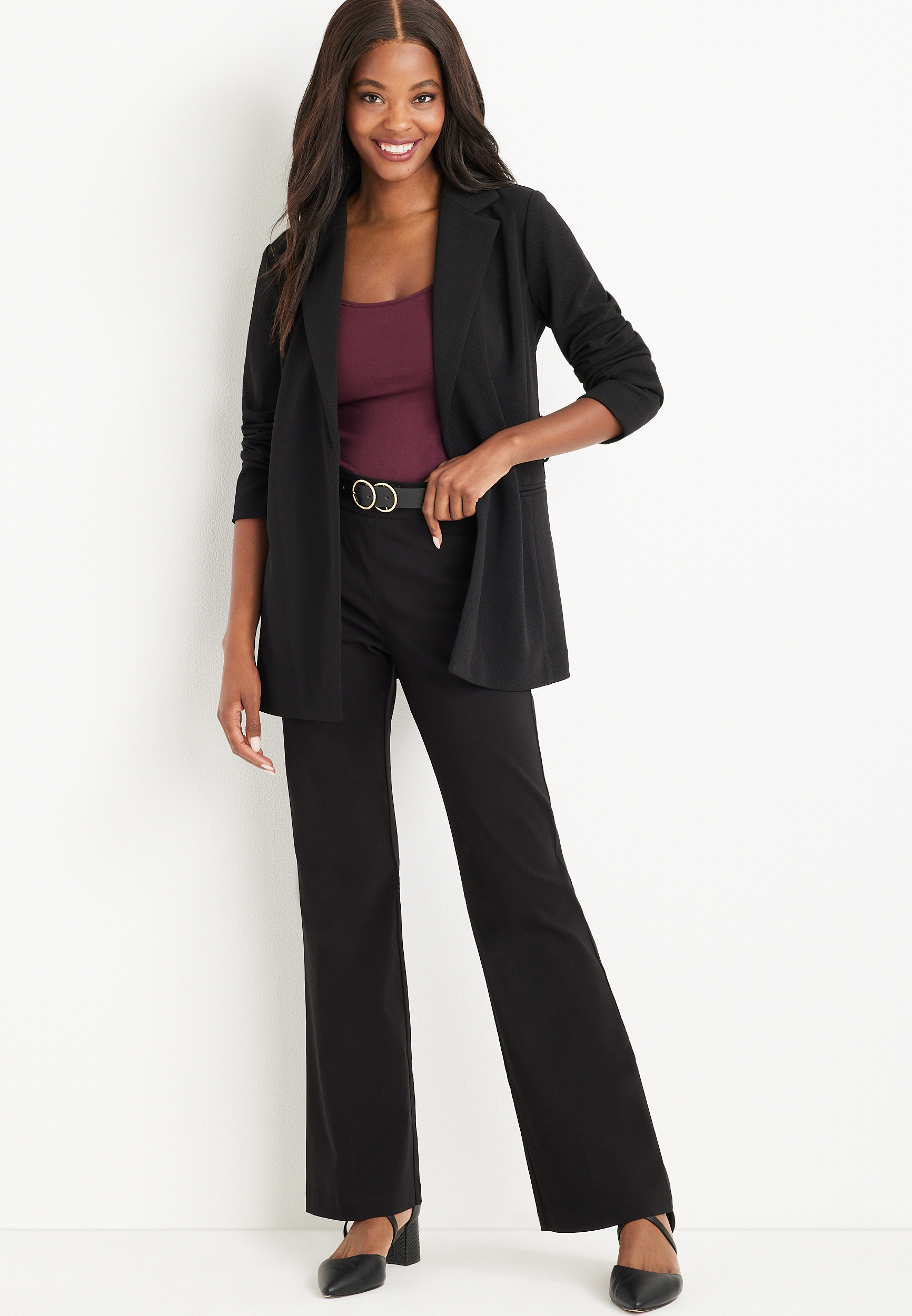 Bengaline High Rise Flare Pant, C106, large