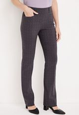Printed Bengaline Bootcut Pant, , small