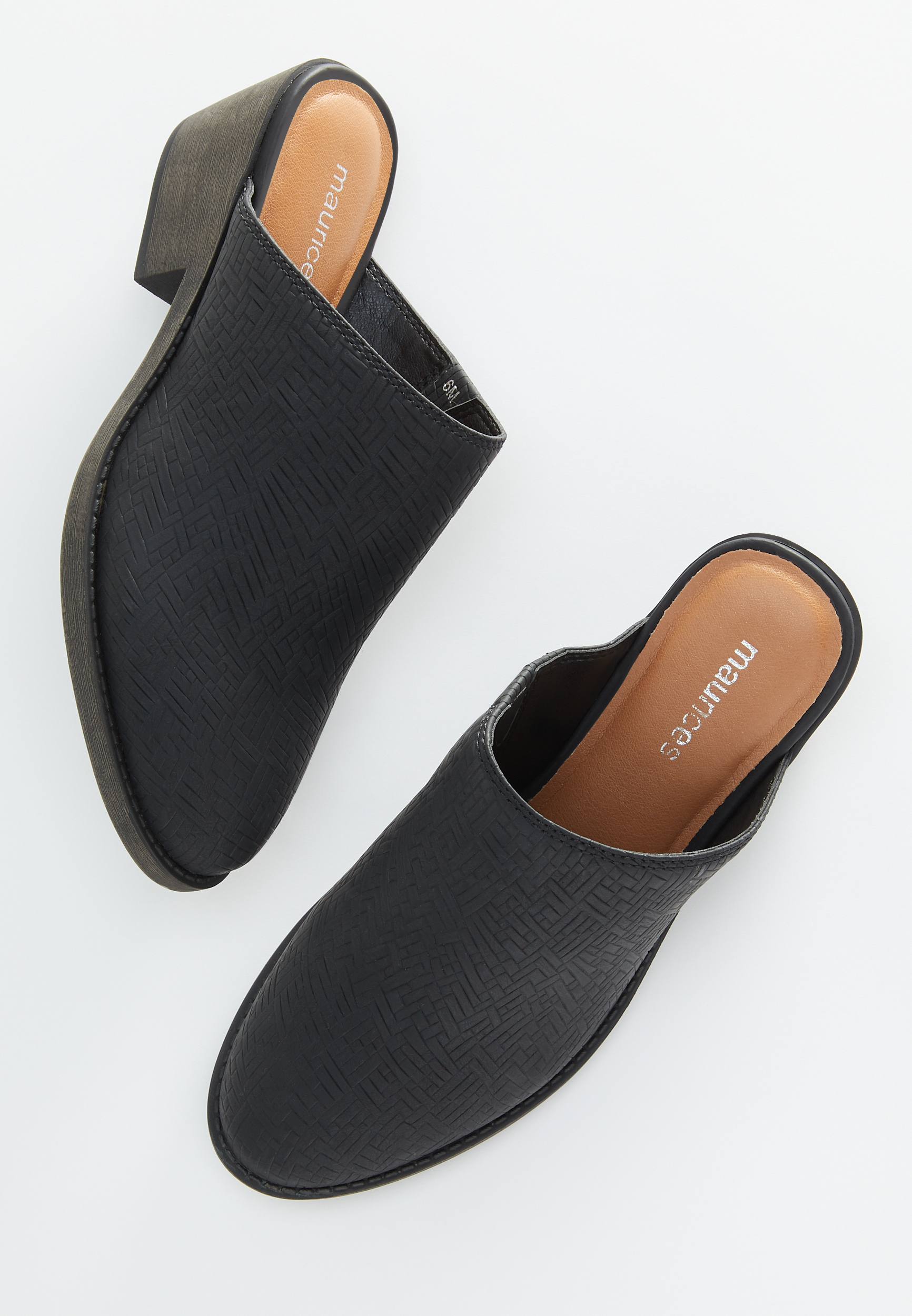 Dylan Black Textured Mule | maurices