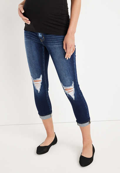 KanCan™ Cropped Side Panel Maternity Jean