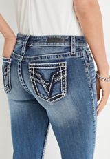 Vigoss&reg; Heritage Mid Rise Cuffed Hem Capri, DARK SANDBLAST, small