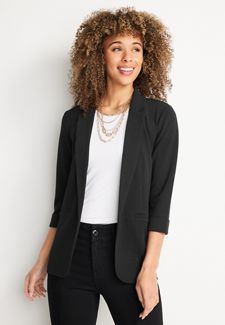 Black Long Sleeve Duster Cardigan