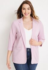 Plus Size Versa Open Front Blazer, C1890, small