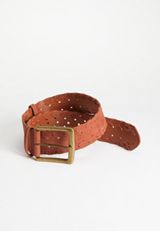 Woven Cognac Dress Belt, C1144, small