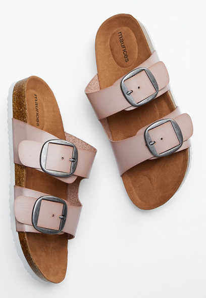 Harper Light Pink Footbed Sandal