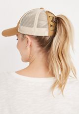 Criss Cross Back Baseball Hat, , small
