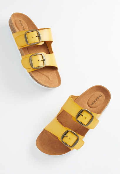 Harper Yellow Footbed Sandal