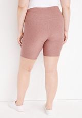 Plus Size Super High Rise 8in Crossover Bermuda Luxe Bike Short, , small