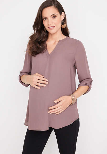 Atwood 3/4 Sleeve Maternity Blouse
