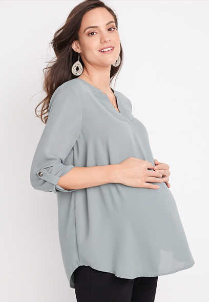 Atwood 3/4 Sleeve Maternity Blouse