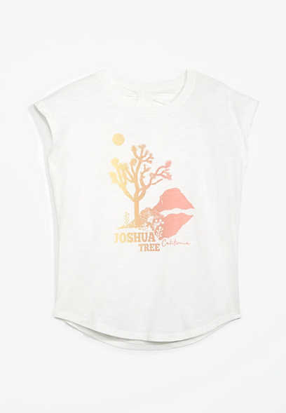 Girls Cut Out Graphic Tee