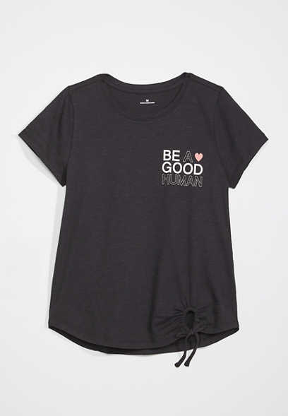 Girls Be A Good Human Graphic Tee