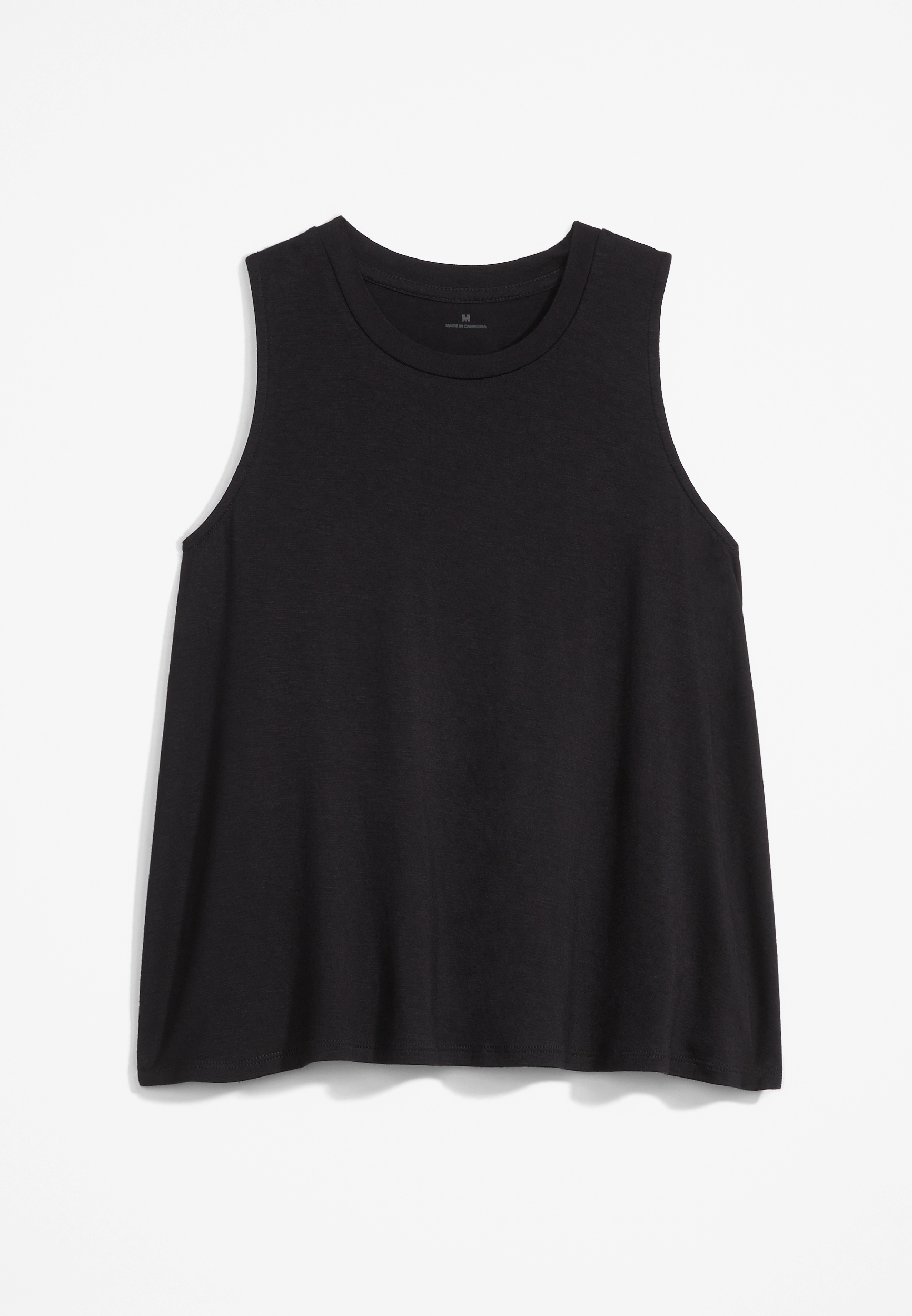Girls Solid High Neck Tank Top | maurices