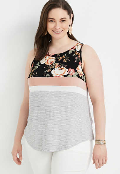 Plus Size 24/7 Flawless High Neck Tank Top