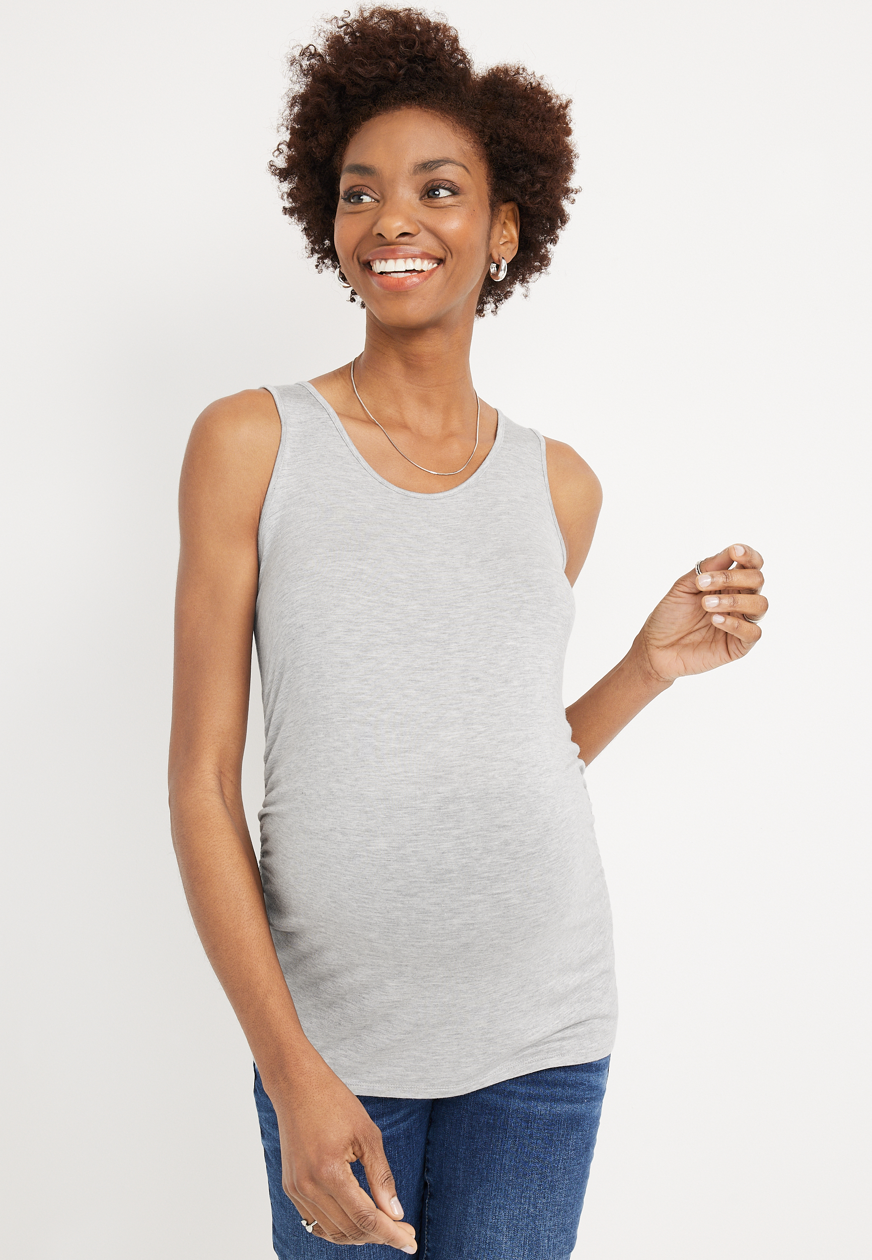 24/7 Flawless Scoop Neck Maternity Tank