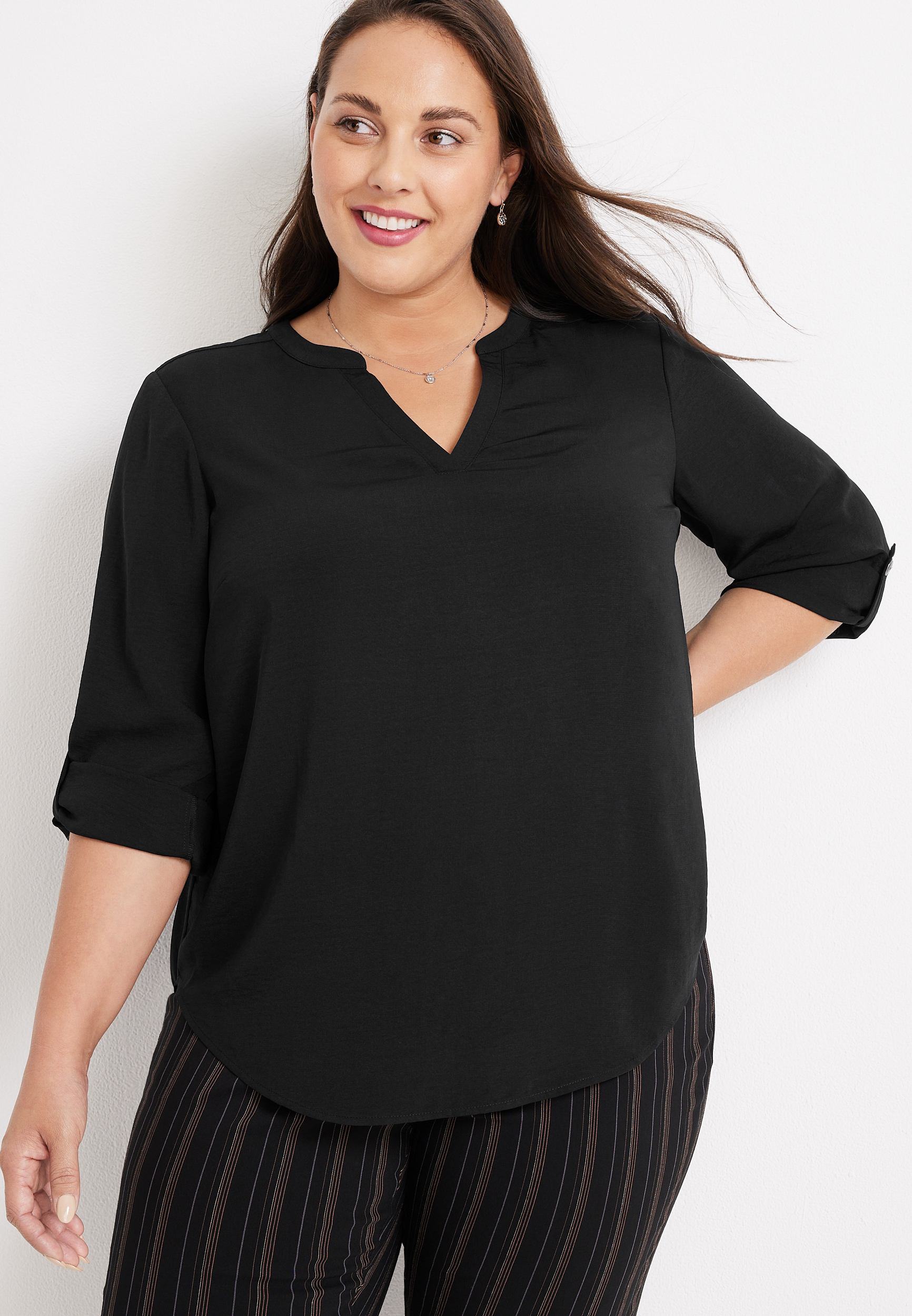 VICTTORIA VOICE Plus Size Blouses