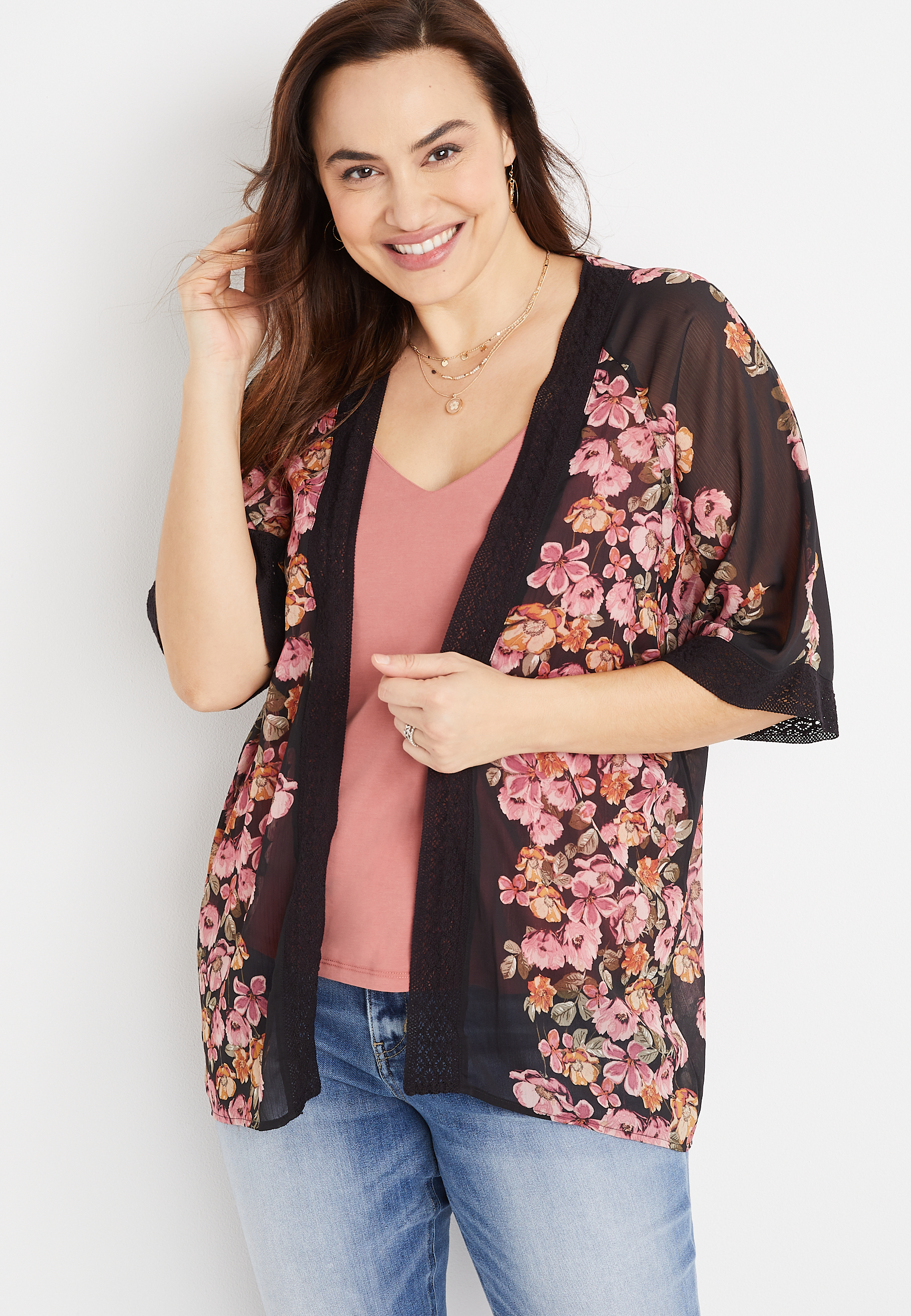  Bomifeisu Plus Size Cardigan for Women Plus Raglan