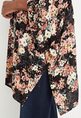 Smocked Shoulder Floral Kimono, C1756, small