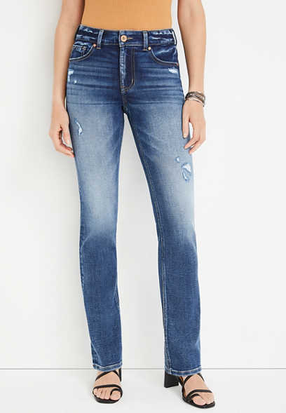 edgely™ Straight High Rise Ripped Jean