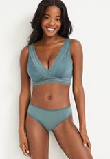 Simply Comfy Lace Trim Cotton Bikini Panty, , small