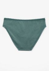Simply Comfy Lace Trim Cotton Bikini Panty, , small