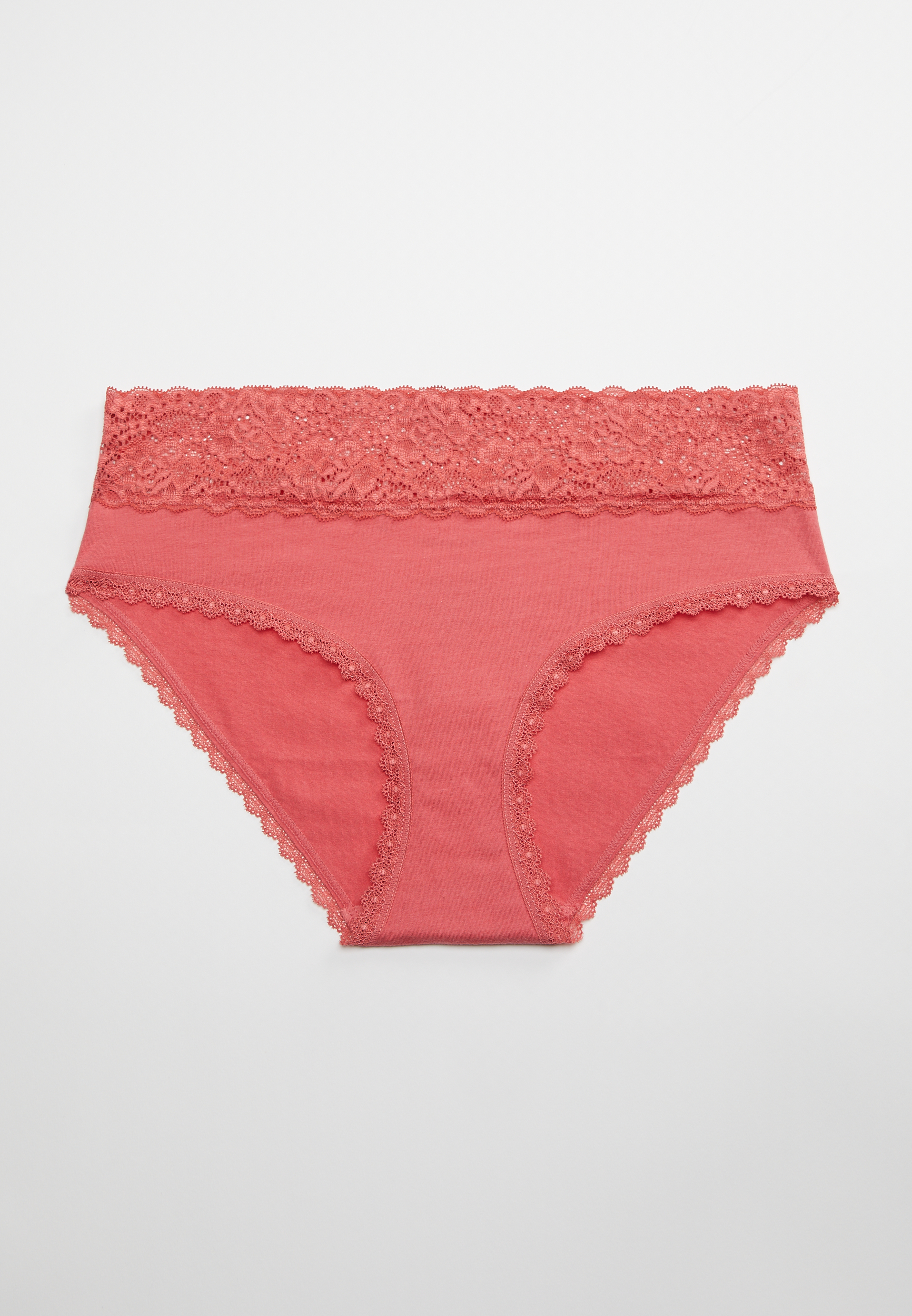 Simply Comfy Wide Lace Trim Cotton Hipster Panty maurices