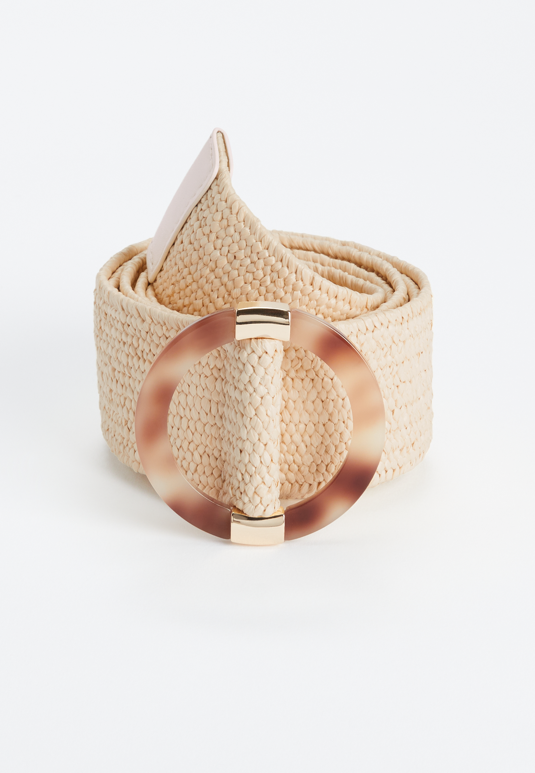 Plus Size Raffia Stretch Belt