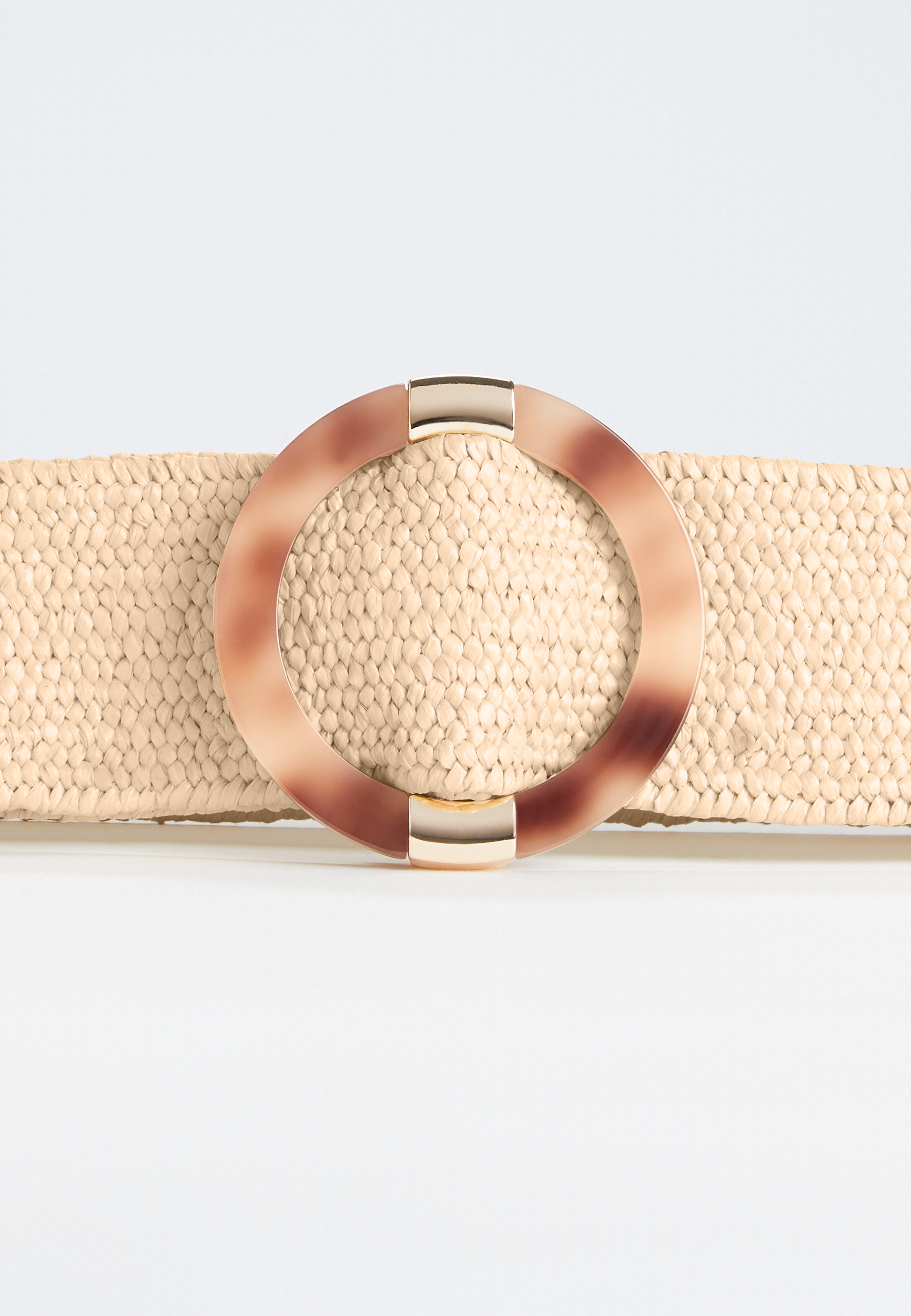 Plus Size Raffia Stretch Belt, C254, large