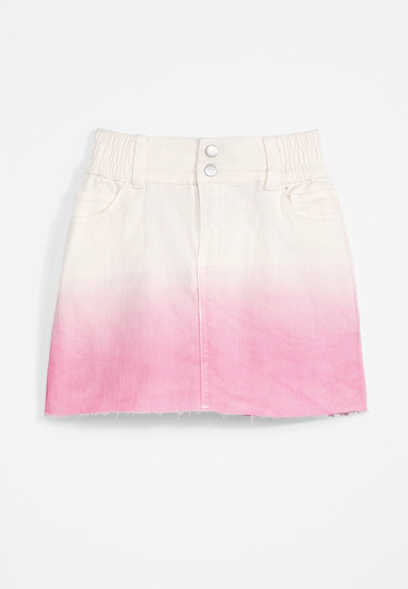 Girls Paperbag Denim Skirt