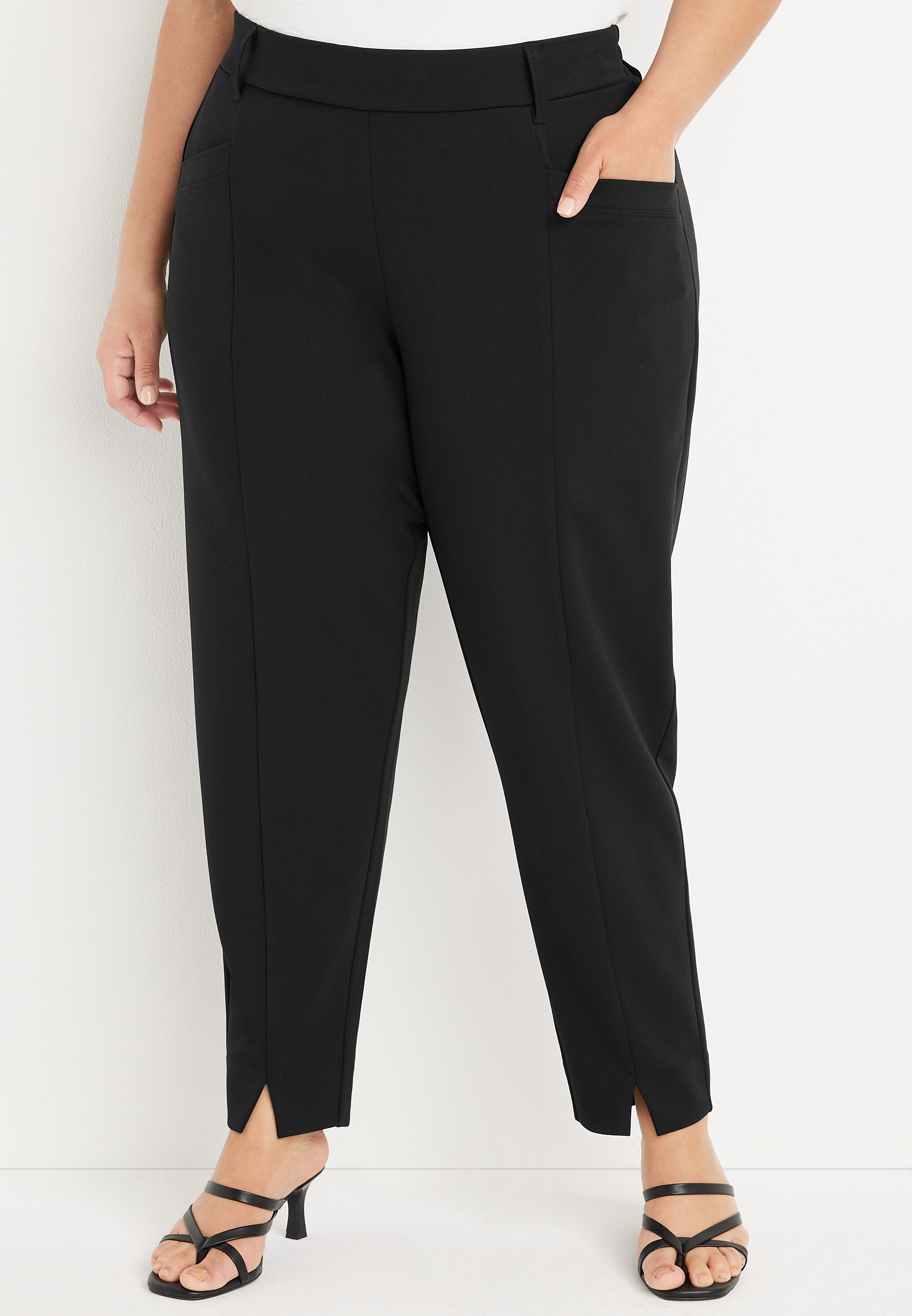 plus size stretchy dress pants