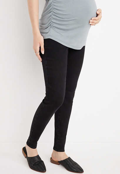m jeans by maurices™ Over The Bump Black Maternity Jegging