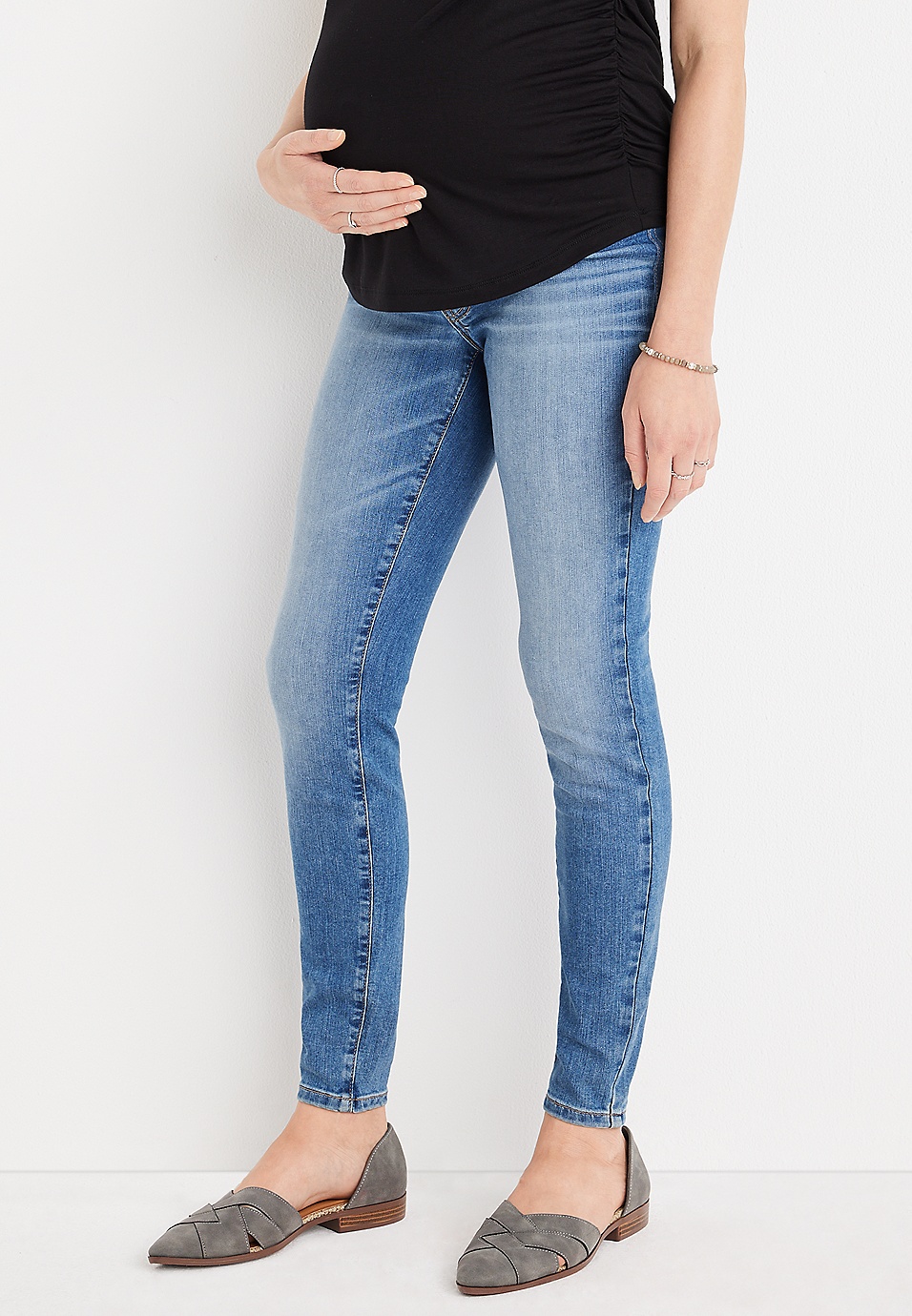 Ligner Moderne køretøj m jeans by maurices™ Everflex™ Super Skinny Side Panel Maternity Jean |  maurices