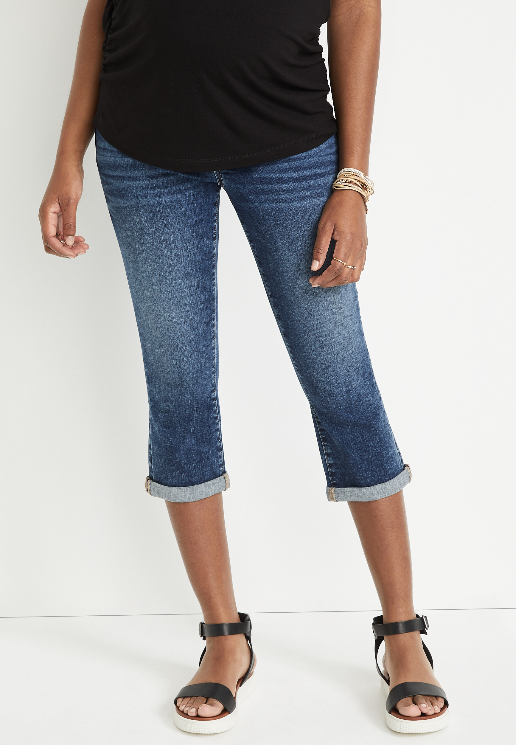 m jeans by maurices™ Capri Side Panel Maternity Jean maurices