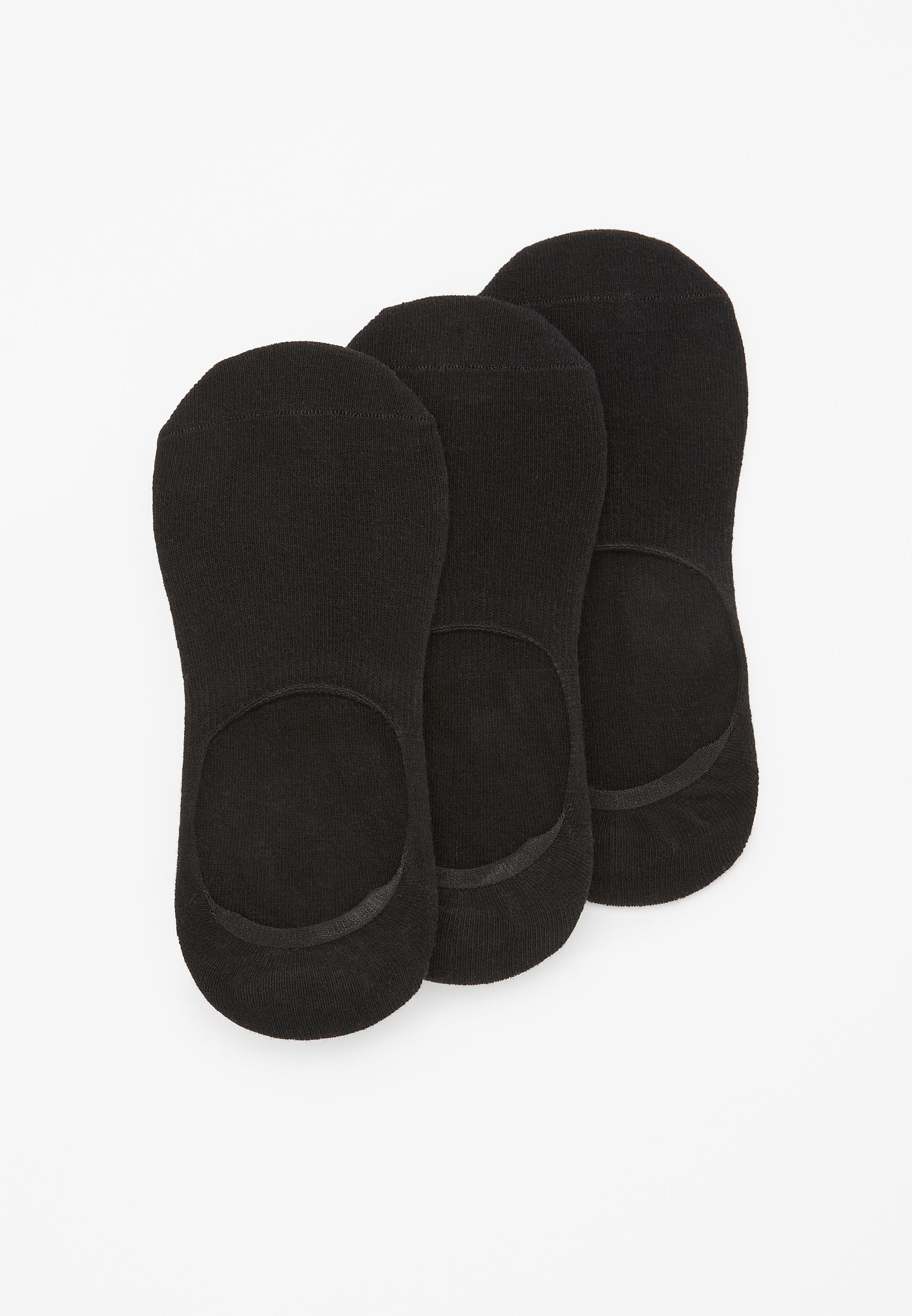 3 Pack Black No Show Socks | maurices