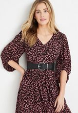 Black Wide Stretch Belt, BLACK, small