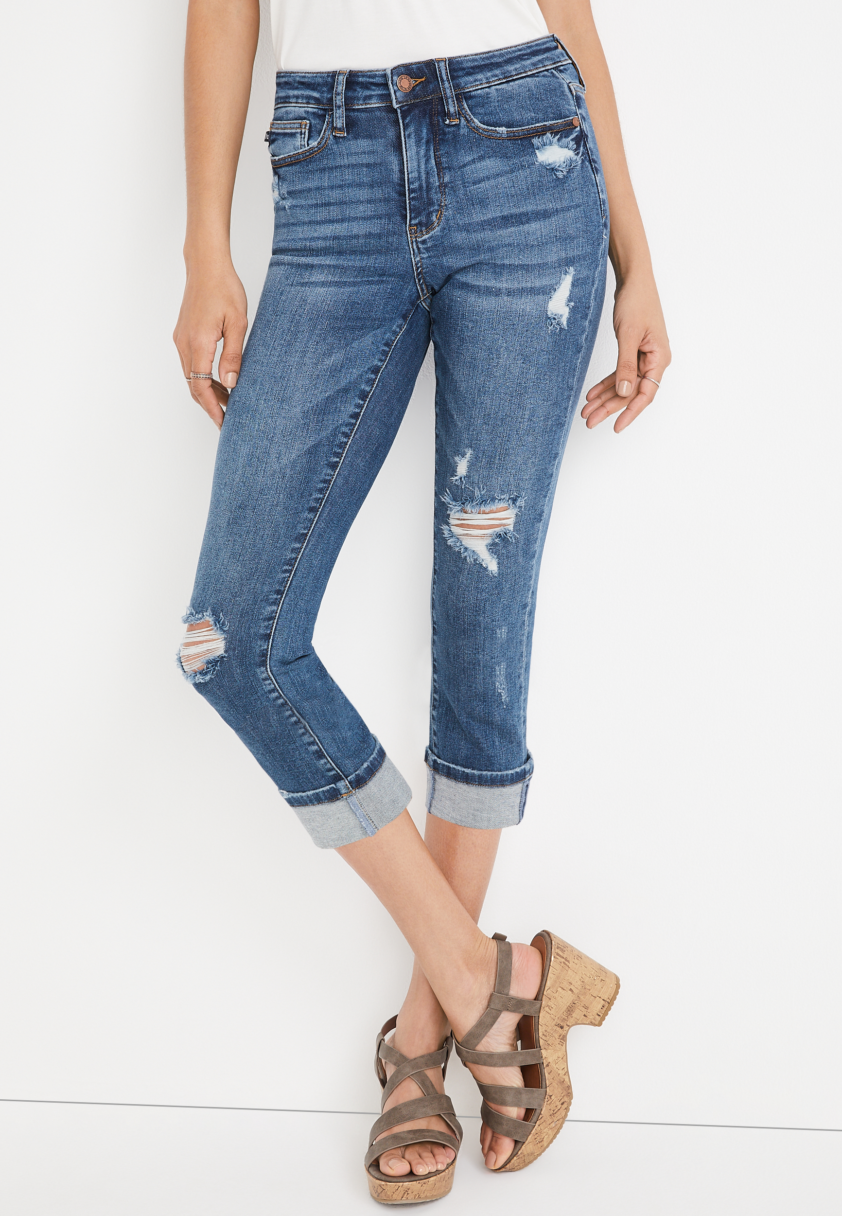 ladies jean capris