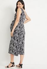 24/7 Flawless Wide Leg Nursing Friendly Maternity Jumpsuit, , small