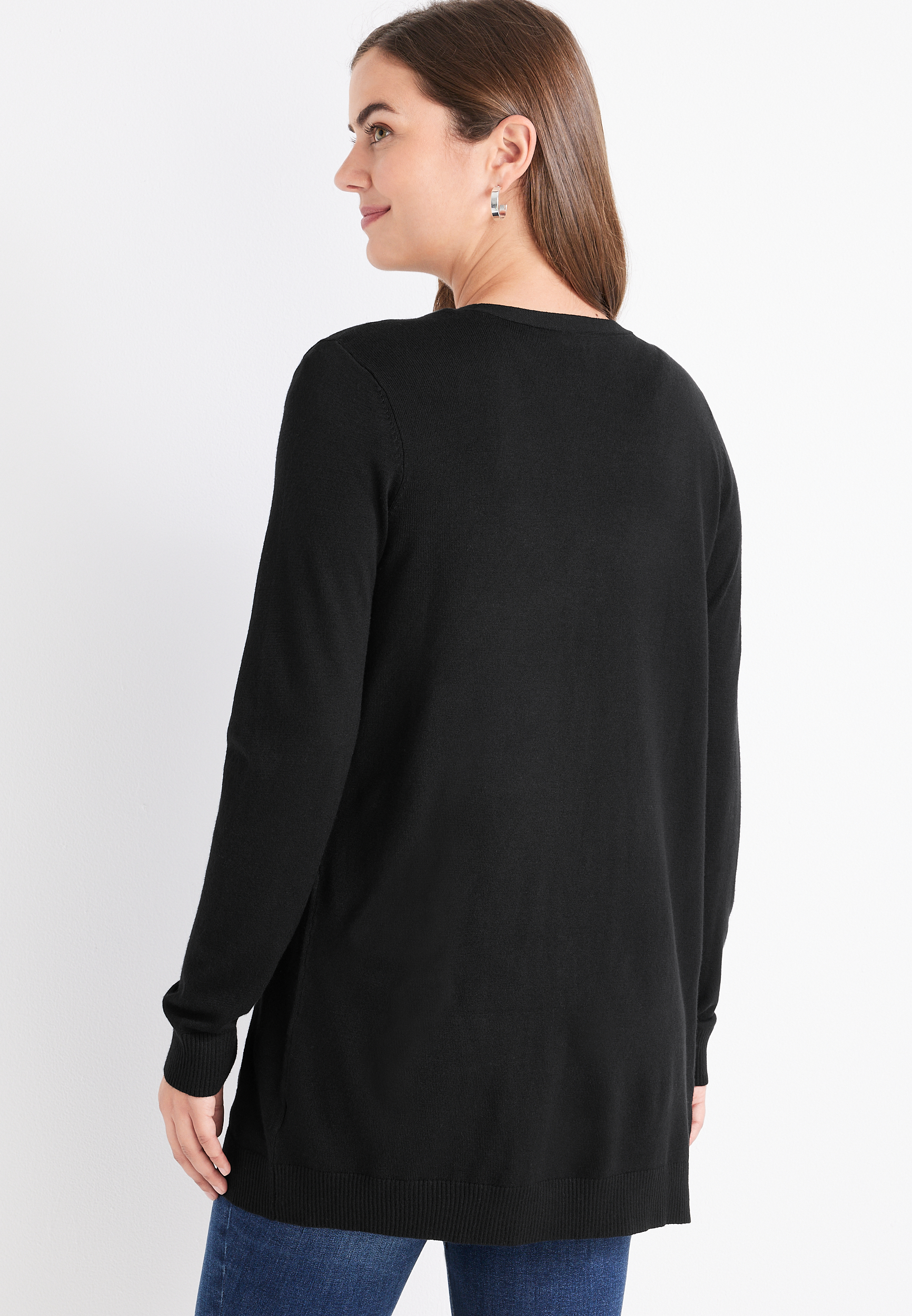 Solid Boyfriend Cardigan, C106, large