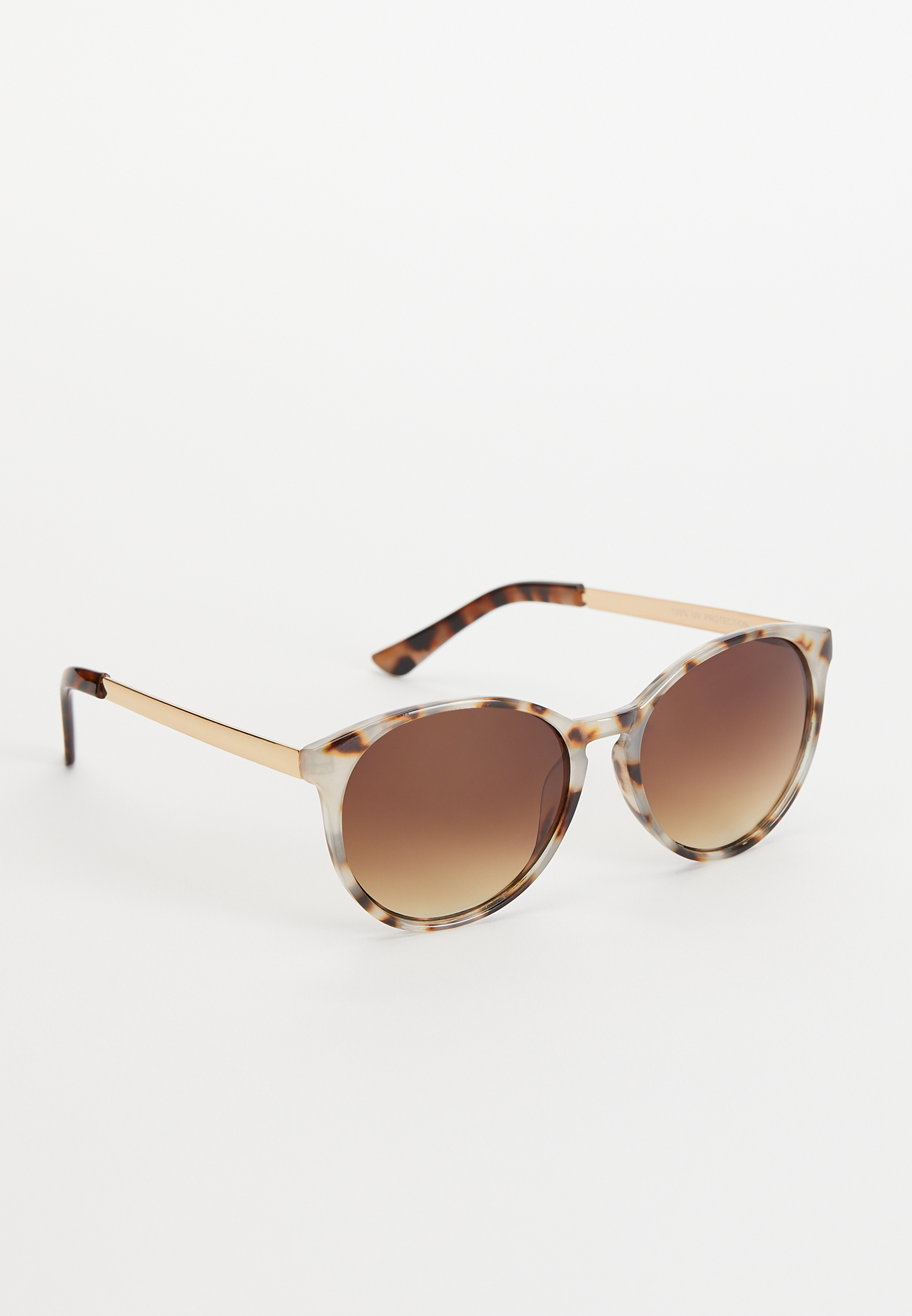 TWELVE™ Light Tortoise Round Sunglasses maurices