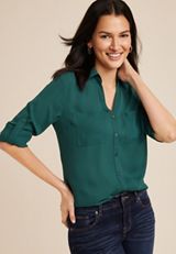 Winona Button Down Blouse, C9041, small