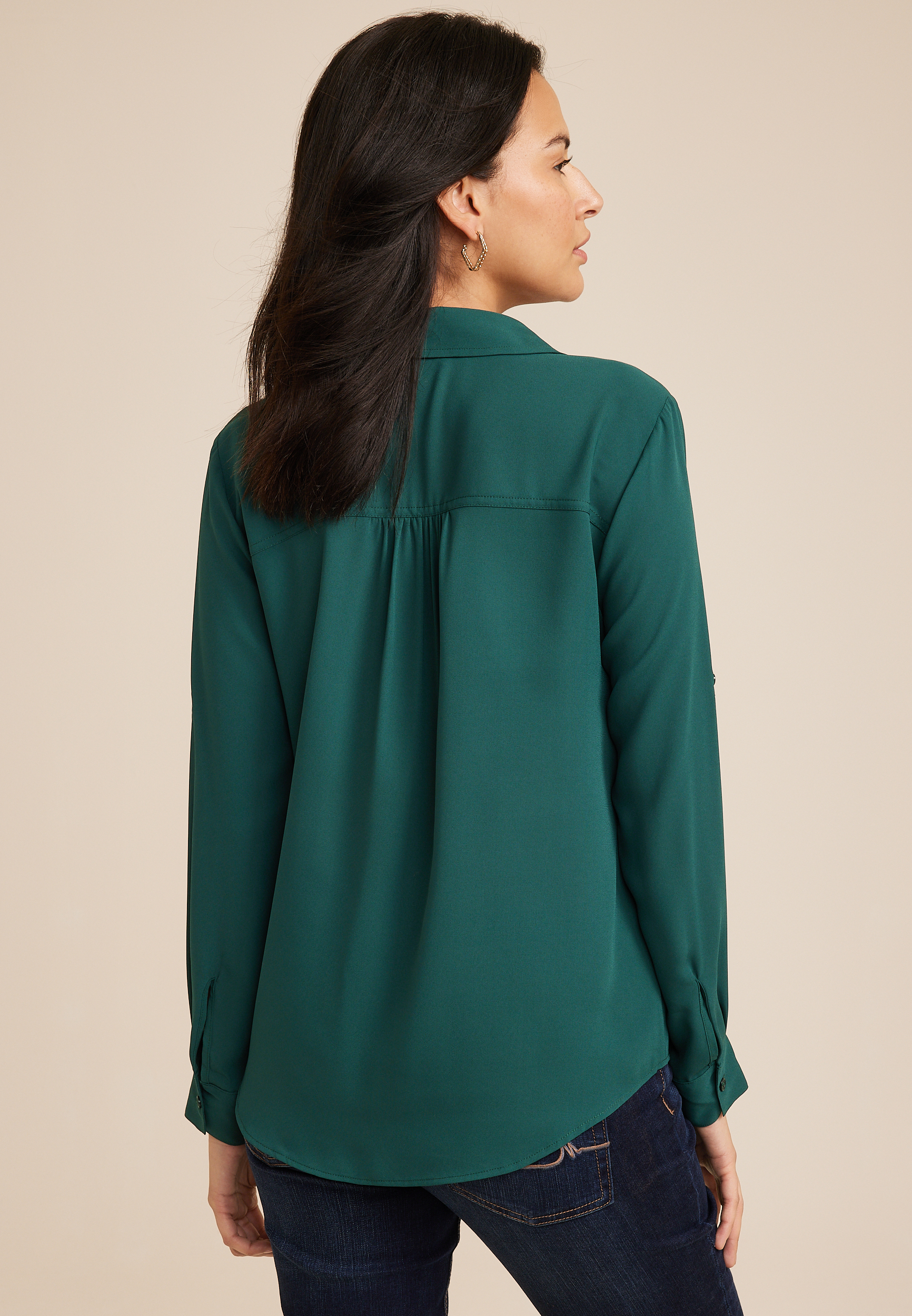 Winona Button Down Blouse, C9041, large