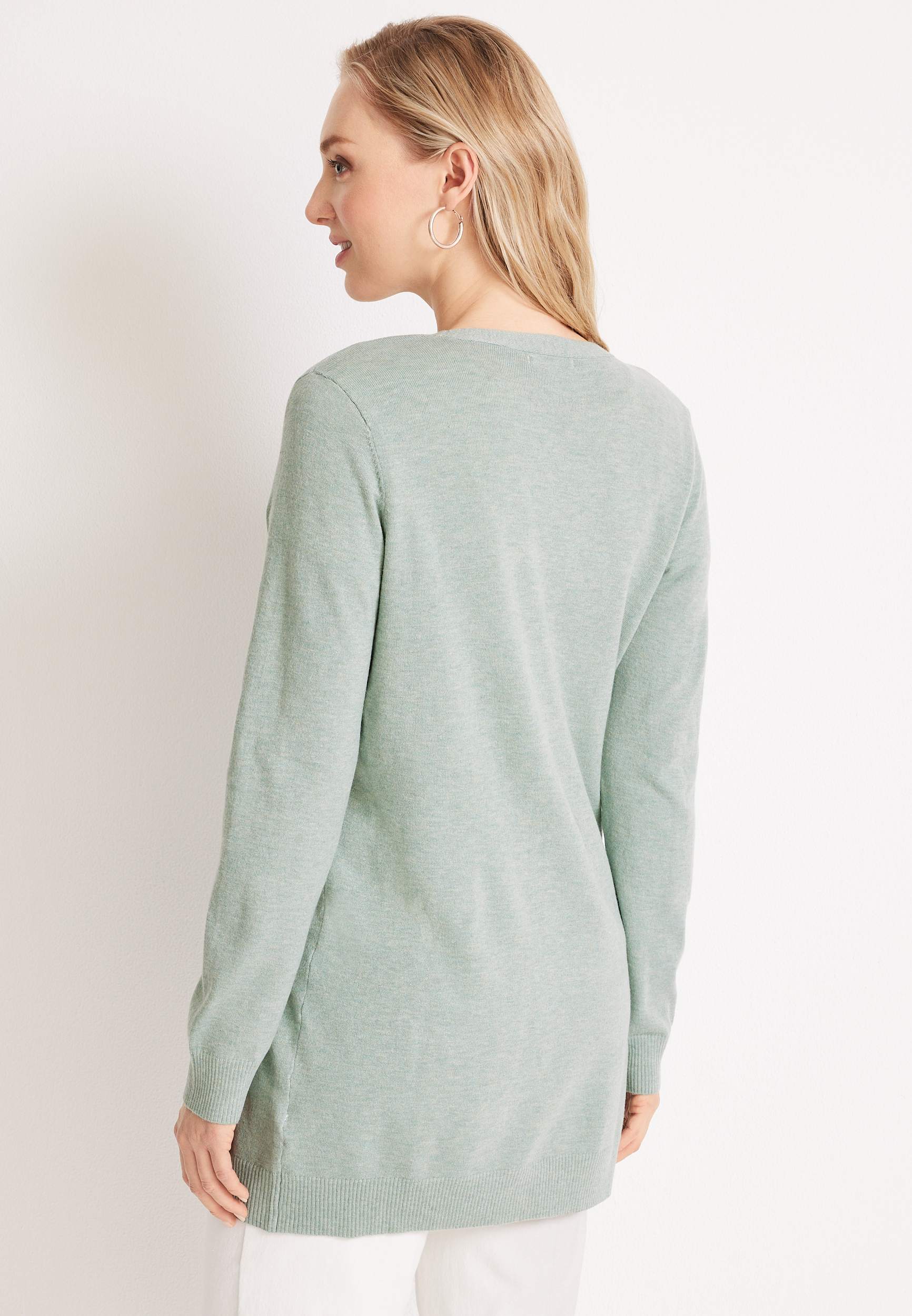 Solid Boyfriend Cardigan, C6613, large