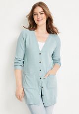 Solid Boyfriend Cardigan, C112, small