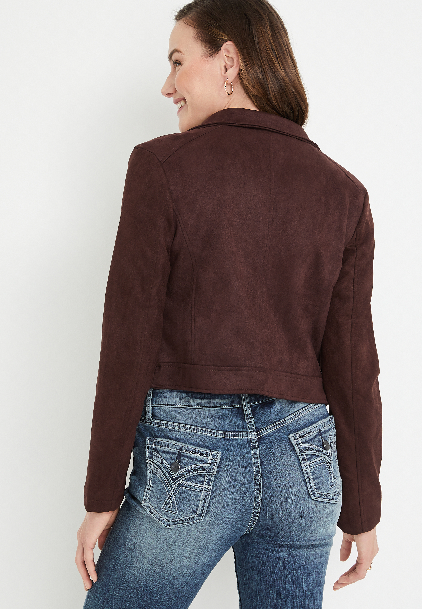 vigoss faux suede jacket